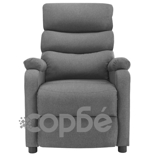 Електрически масажен стол, светлосив, текстил ➤ топ цена ➤ sorbe.bg