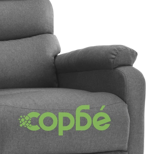 Електрически масажен стол, светлосив, текстил ➤ топ цена ➤ sorbe.bg