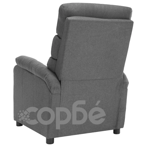 Електрически масажен стол, светлосив, текстил ➤ топ цена ➤ sorbe.bg