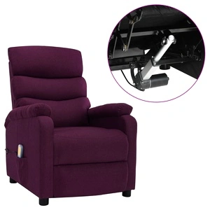 Електрически масажен стол, лилав, текстил