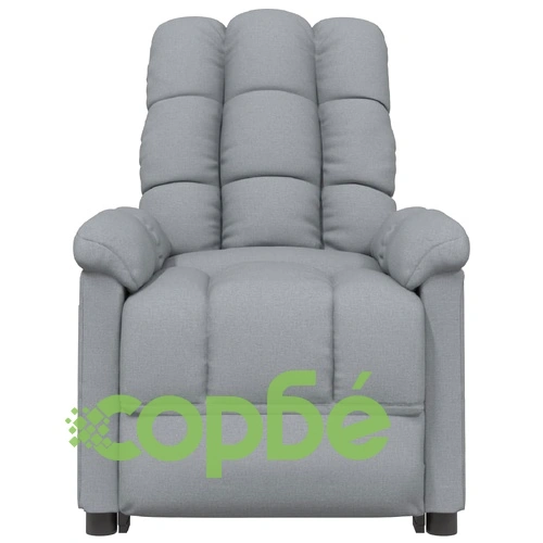 Електрически масажен стол, светлосив, текстил ➤ топ цена ➤ sorbe.bg