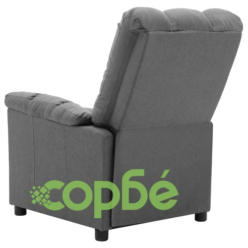 Електрически масажен стол, светлосив, текстил ➤ топ цена ➤ sorbe.bg