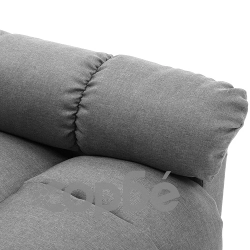 Електрически масажен стол, светлосив, текстил ➤ топ цена ➤ sorbe.bg