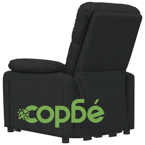 Електрически стол реклайнер, черен, текстил ➤ топ цена ➤ sorbe.bg