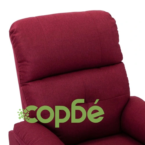 Електрически стол реклайнер, виненочервен, текстил ➤ топ цена ➤ sorbe.bg