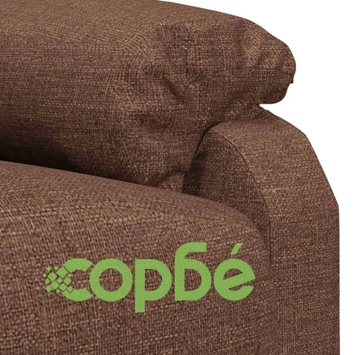 Електрически масажен стол, кафяв, текстил ➤ топ цена ➤ sorbe.bg