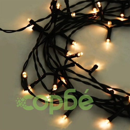 Изкуствено коледно дърво с LED, плътни клонки, зелено, 120 см ➤ топ цена ➤ sorbe.bg