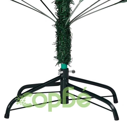 Изкуствено коледно дърво с LED, плътни клонки, зелено, 120 см ➤ топ цена ➤ sorbe.bg