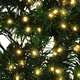 Изкуствено коледно дърво с LED, плътни клонки, зелено, 120 см