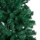 Изкуствено коледно дърво с LED, плътни клонки, зелено, 210 см