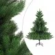 Изкуствена нордманска елха с LED и комплект топки зелена 120 см