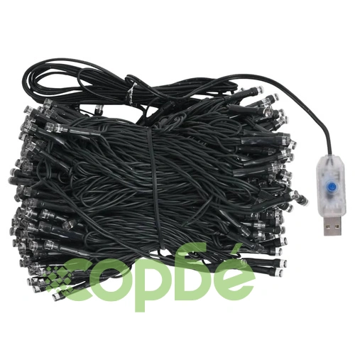 Изкуствена осветена коледна елха с топки сребриста 120 см PET ➤ топ цена ➤ sorbe.bg