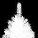 Изкуствена осветена коледна елха с топки бяла 120 см