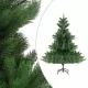 Изкуствена нордманска елха с LED и комплект топки зелена 120 см