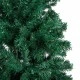 Изкуствена осветена коледна елха с топки зелена 210 см PVC