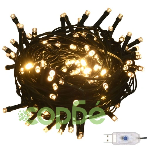 Изкуствена коледна елха с LED и флокиран сняг, зелена, 120 см ➤ топ цена ➤ sorbe.bg