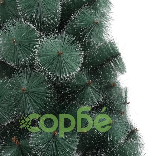 Изкуствена коледна елха с LED и стойка, зелена, 180 см, PET ➤ топ цена ➤ sorbe.bg