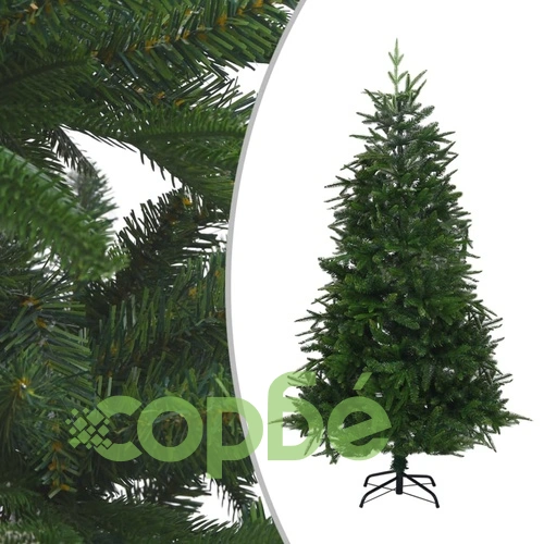 Изкуствена коледна елха с LED, зелена, 240 см, PVC и PE ➤ топ цена ➤ sorbe.bg