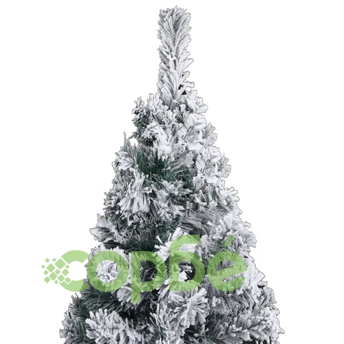 Тънка коледна елха с LED и комплект топки, зелена, 120 см, PVC ➤ топ цена ➤ sorbe.bg