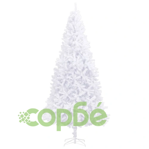 Комплект изкуствена коледна елха с LED и топки, 300 см, бяла ➤ топ цена ➤ sorbe.bg