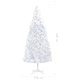 Изкуствена коледна елха с LED и комплект топки 500 см бяла