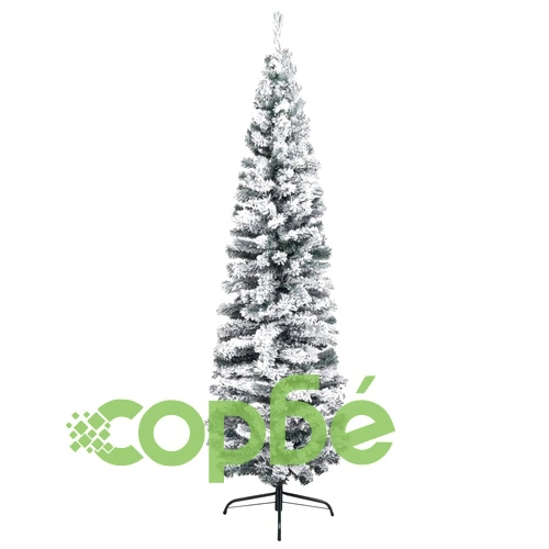 Тънка изкуствена коледна елха с LED и топки, зелена, 180 см ➤ топ цена ➤ sorbe.bg