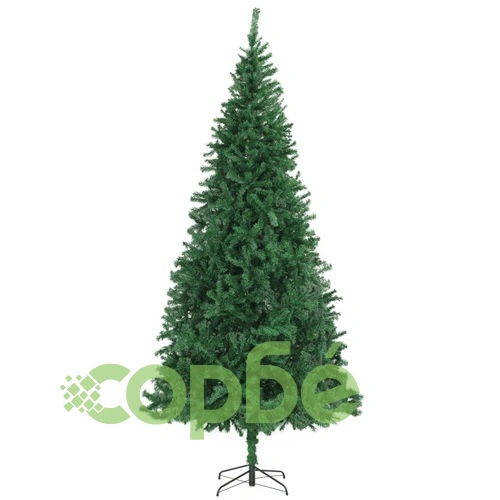 Изкуствена коледна елха с LED и комплект топки 300 см зелена ➤ топ цена ➤ sorbe.bg