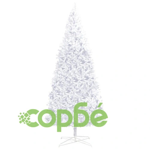 Изкуствена коледна елха с LED и комплект топки LED 400 см бяла ➤ топ цена ➤ sorbe.bg