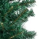 Тънка изкуствена коледна елха с LED и топки, зелена, 240 см