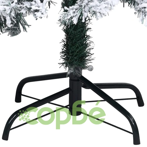 Изкуствена коледна елха с LED и комплект топки, зелена, 120 см ➤ топ цена ➤ sorbe.bg