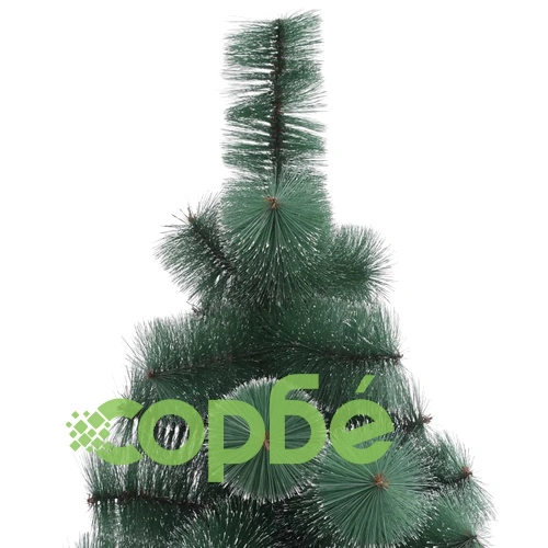 Изкуствена коледна елха с LED и топки, зелена, 150 см, PVC и PE ➤ топ цена ➤ sorbe.bg