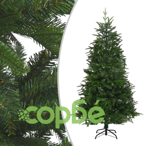 Изкуствена коледна елха с LED и топки, зелена, 240 см, PVC и PE ➤ топ цена ➤ sorbe.bg