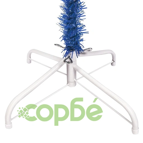 Тънка осветена коледна елха, синя, 210 см ➤ топ цена ➤ sorbe.bg