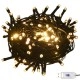 Тънка коледна елха с LED, златиста, 180 см