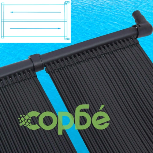Соларни панели за нагряване на басейн, 2 бр, 80x310 см ➤ топ цена ➤ sorbe.bg