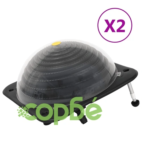 Соларни нагреватели за басейни 2 бр 75x75x36 см HDPE алуминий ➤ топ цена ➤ sorbe.bg