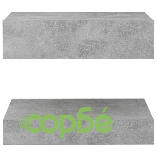 Нощно шкафче, бетонно сиво, 60x35 см, ПДЧ ➤ топ цена ➤ sorbe.bg