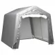 Палатка за съхранение, 240x240 см, стомана, сива