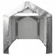 Палатка за съхранение, 180x300 см, стомана, сива