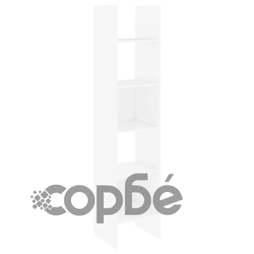 Комплект библиотеки от 4 части, бял, инженерно дърво ➤ топ цена ➤ sorbe.bg