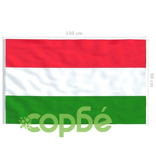Флаг на Унгария и алуминиев флагщок, 4 м ➤ топ цена ➤ sorbe.bg