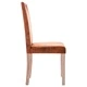 Трапезни столове, 6 бр, кафяви, изкуствен велур