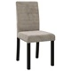 Трапезни столове, 6 бр, светлосиви, кадифе