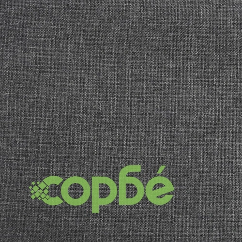 Трапезни столове, 4 бр, тъмносиви, текстил ➤ топ цена ➤ sorbe.bg