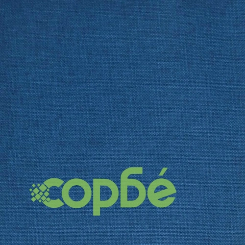 Трапезни столове, 6 бр, сини, текстил ➤ топ цена ➤ sorbe.bg
