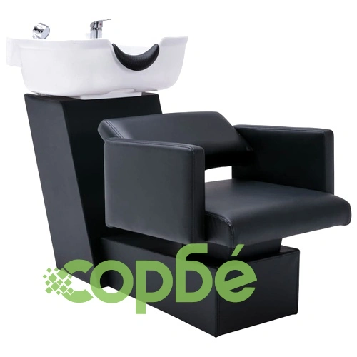 Фризьорска мивка със салонен стол от изкуствена кожа ➤ топ цена ➤ sorbe.bg