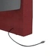 Дневно легло с матрак, USB, виненочервено, текстил, 90х200 см