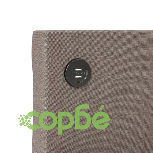 Дневно легло с матрак, USB, таупе, текстил, 90х200 см ➤ топ цена ➤ sorbe.bg