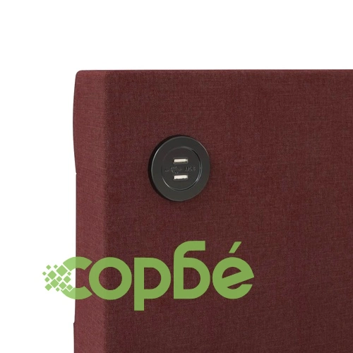 Дневно легло с матрак, USB, лилаво, текстил, 90х200 см ➤ топ цена ➤ sorbe.bg