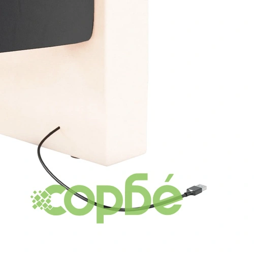 Дневно легло с матрак, USB, кремаво, текстил, 90х200 см ➤ топ цена ➤ sorbe.bg